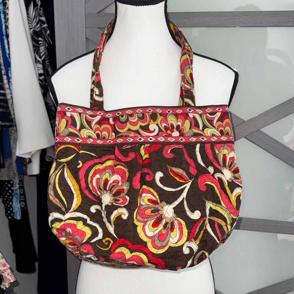 Floral Patterned Tote Bag - Multicolor